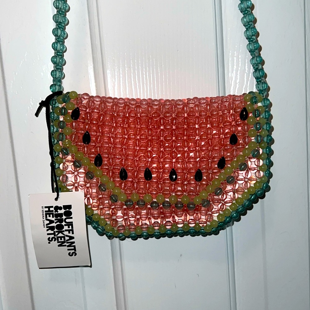Watermelon Beaded Crossbody Bag